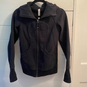 Navy Lululemon Scuba Zip Up Sweatshirt